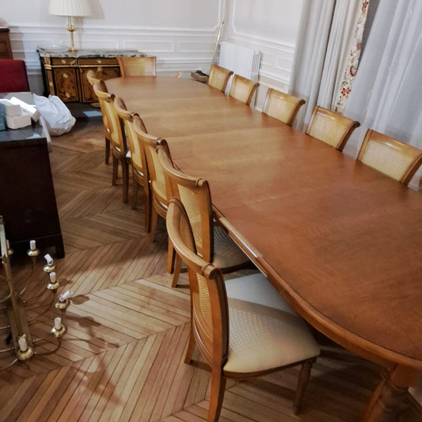 Table repas - merisier massif