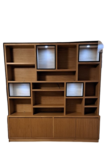 Armoire bois brut finition naturelle